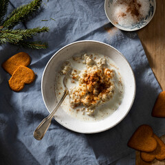 Rice Porridge shot from above.