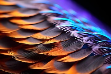 Colorful Feather - obrazy, fototapety, plakaty