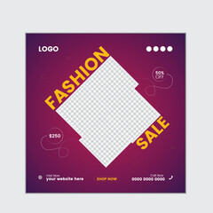 
Fashion sale social media post and web banner template