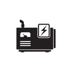 Diesel generator logo icon symbol,illustration design template