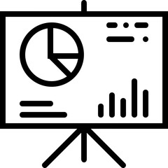 Business chart icon symbol image vector. Illustration of the diagram graphic statistics design image