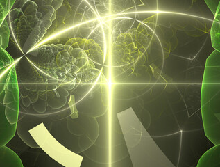Naklejka premium Imaginatory fractal abstract background Image