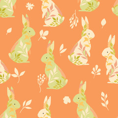 bunny seamless pattern