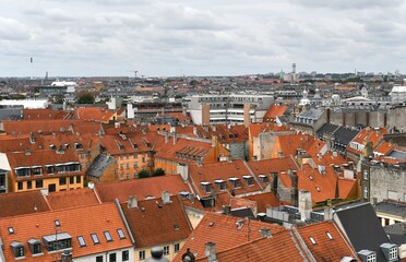 Fototapeta na wymiar Copenhagen cityscape overlook 