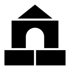 Fototapeta premium Blocks Icon
