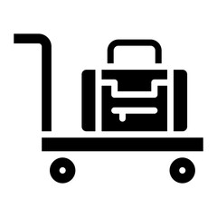 Luggage Cart Icon