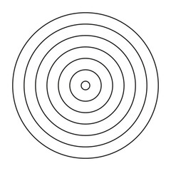 Concentric circle elements. Element for graphic web design, Template for print, textile, wrapping, decoration, Abstract art seamless pattern vector illustration