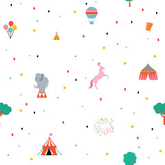 circus seamless pattern
