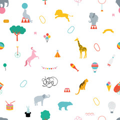 circus seamless pattern