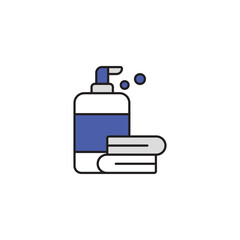 hygiene products icon design with white background stock illustration