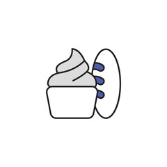 bakery icon design with white background stock illustration