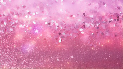 abstract pink confetti background. - obrazy, fototapety, plakaty