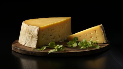 fresh piece of cheese.