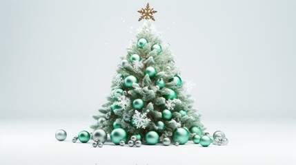 festive holiday tree.