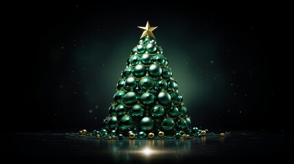 festive holiday tree.