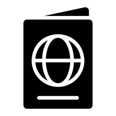 passport glyph icon