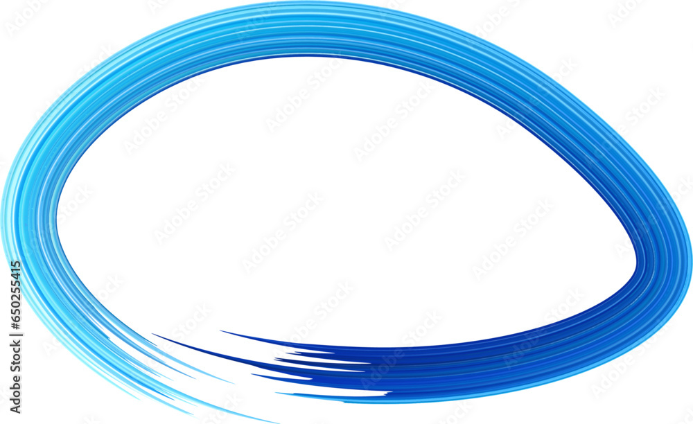 Poster abstract ellipse curve blue brush stroke texture gradient.