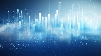 Abstract blue financial background
