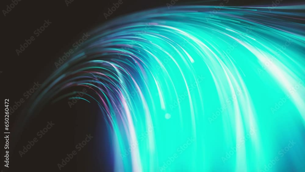 Poster abstract glowing 3d light strokes background/ 4k animation of an abstract wallpaper background of gl