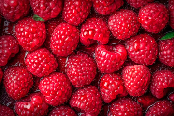 Fresh raspberry background