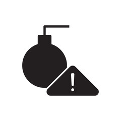 Obraz premium Bomb Alert Icon