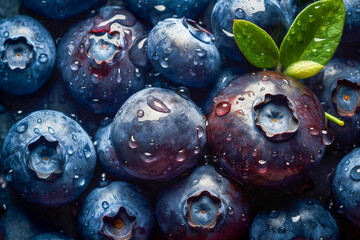 Fototapeta na wymiar Fresh blueberry background
