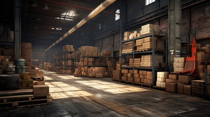 Warehouse interior.