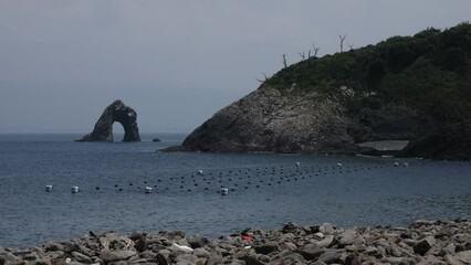 Hanagurise Rock, Ainoshima Island, Shingu, Japan