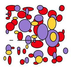 abstract background with circles and thin lines