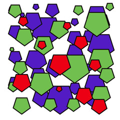 abstract background with pentagon