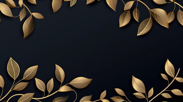 Abstract Black Friday sale banner background in black, golden. Premium elegant design. Luxury illustration template for website and mobile, email and newsletter design, marketing material, poster.