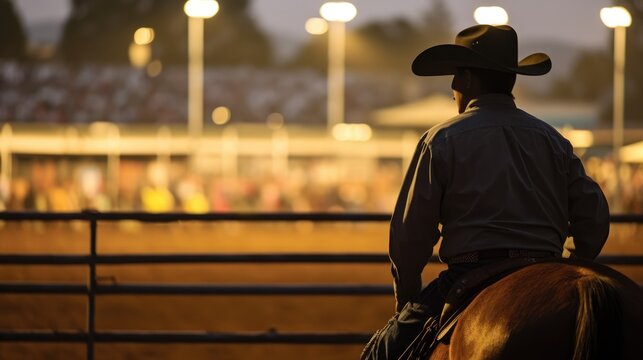 Western cowboy or farmer or rancher portrait outdoor background. Handsome american&nbsp;man wearing leather&nbsp;cowboy&nbsp;hat.&nbsp;