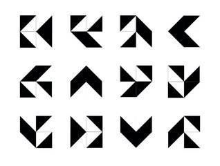  Icons, shaps, signs and symbols Vector image for brutal designs, images and backgrounds.