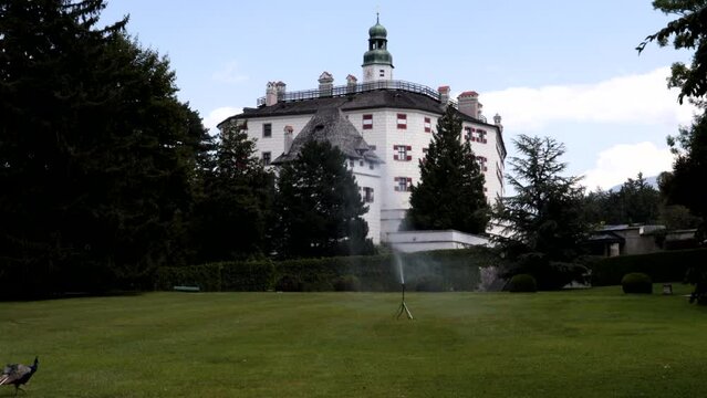 Ambras Castle (Schloss Ambras Innsbruck), important museum of the city of Innsbruck, Austria.