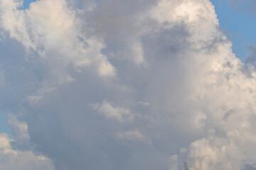 Cumulus clouds in the Caribbean Sky