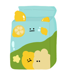 A carton of Lemonade png