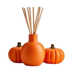Pumpkin Spice Scented Diffuser isolated on transparent background