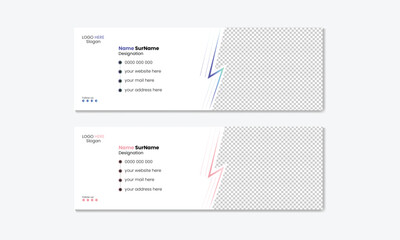 Minimalist & unique email signature design.