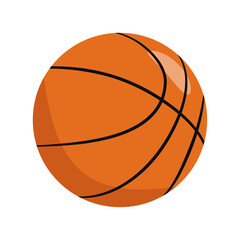 Vector Basketball. Isolated on white background.