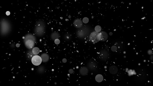 Realistic Snow and Snowflakes animation with seamless Loop, High Quality Winter and Christmas Theme Animation, Extend the duration as required with Seamless Loop

