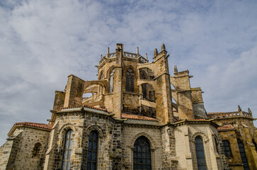 Fototapeta premium Gothic church of Santa María de La Asunción, Cantabria, Spain