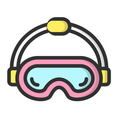 Vr glasses Vector Icon Design Illustration