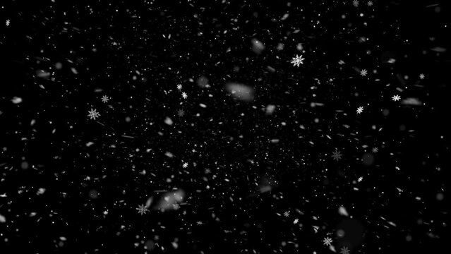 Realistic Snow and Snowflakes animation with seamless Loop, High Quality Winter and Christmas Theme Animation, Extend the duration as required with Seamless Loop

