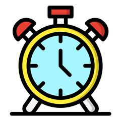 Alarm Clock Vector Icon Design Illustration