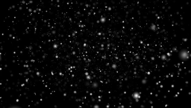 Realistic Snow and Snowflakes animation with seamless Loop, High Quality Winter and Christmas Theme Animation, Extend the duration as required with Seamless Loop
