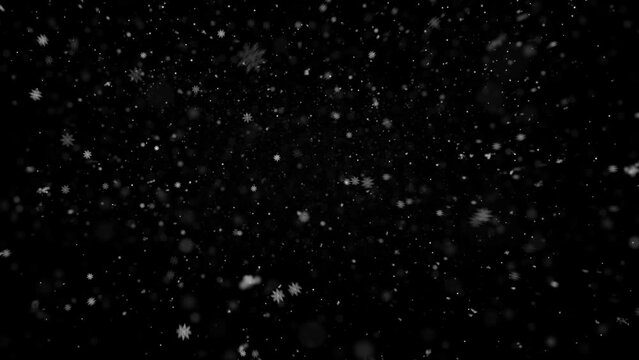 Realistic Snow and Snowflakes animation with seamless Loop, High Quality Winter and Christmas Theme Animation, Extend the duration as required with Seamless Loop
