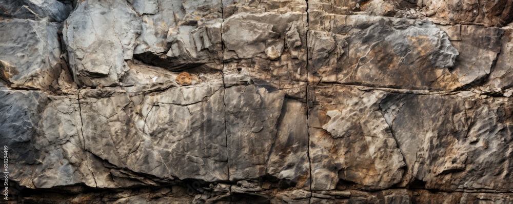 Poster rocky cave wall textures up close background with empty space for text