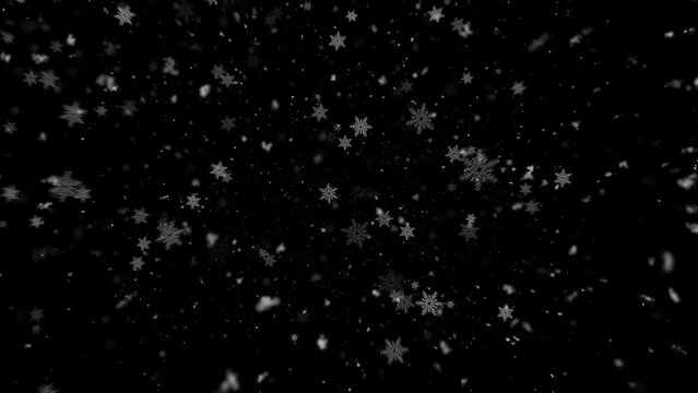 Realistic Snow and Snowflakes animation with seamless Loop, High Quality Winter and Christmas Theme Animation, Extend the duration as required with Seamless Loop
