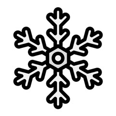 Snowflake Vector Icon Design Illustration