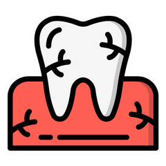 Toothache Vector Icon Design Illustration